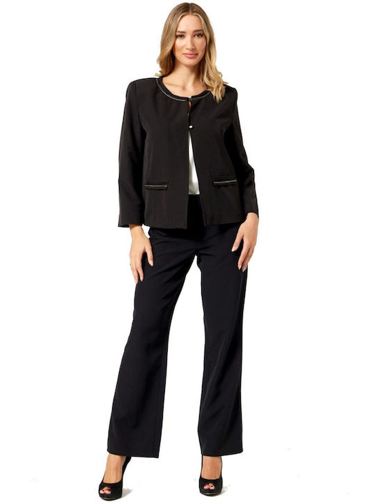 Anna Raxevsky Blazer pentru femei Sacou Negru