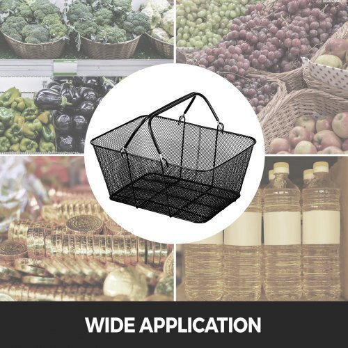 Vevor Shopping Basket Black