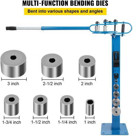 Îndoitore manuală compactă de metal Vevor 7 matrițe 2,5-7,6 cm Sdwgjyp38zh000001v0