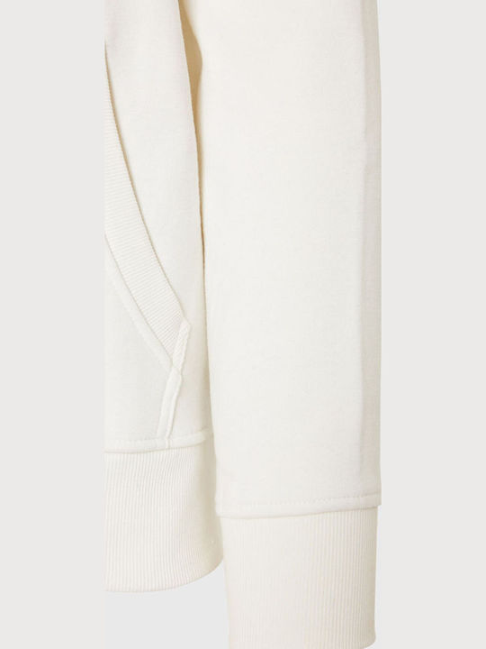Sweatshirt with Hood Off White Cream