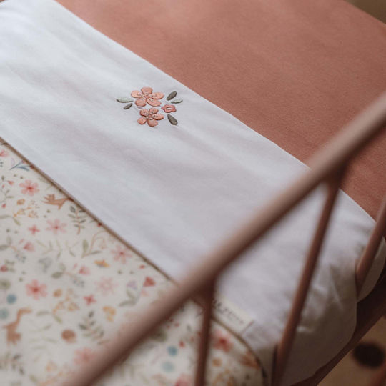 Little Dutch Baby Cradle Sheet Cotton Flowers Fairy Flowers 70x100cm