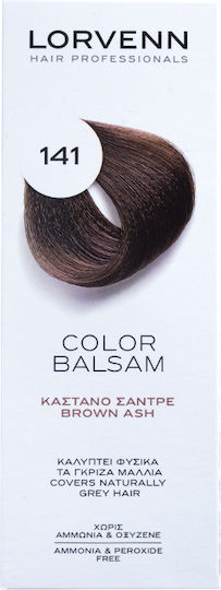 Lorvenn Color Balsam Полуперманентна Боя За Коса Без Амоняк 141 Пепеляво Кестеняво 60ml