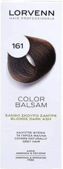Lorvenn Color Balsam Полуперманентна Боя За Коса Без Амоняк 161 Тъмно Пепеляво Русо 60ml