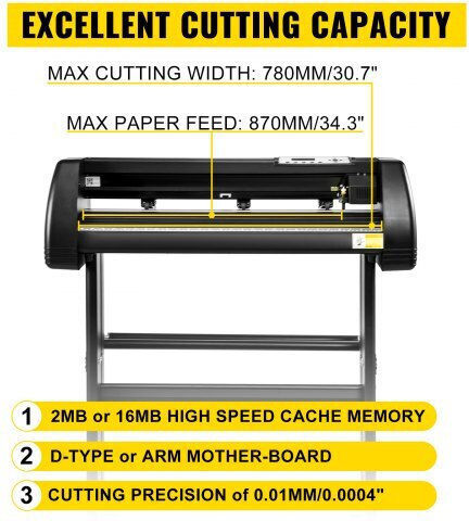 Vevor Multifunction Heat Transfer Machine & Vinyl Cutter 34” Thj3838+kzj-87001v2