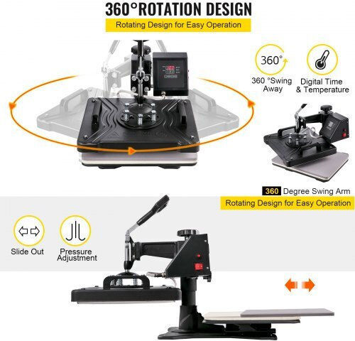 5-in-1 Heat Transfer Multifunction Printer & 53" Vinyl Cutter Printing Crafts Fm1151+kzj-135001v2