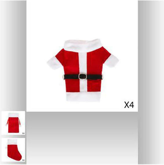 Atmosphera Weihnachtliches Tischgeschirr & Weihnachtlicher Schmuck Etui für Besteck mit Weihnachtsmann 4 Stück Atmosphera Weihnachtliches Tischgeschirr & Weihnachtlicher Schmuck Etui für Besteck mit Weihnachtsmann 4 Stück