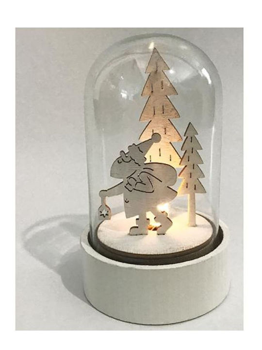 Beleuchtete Dekoration Weihnachtsmann Strend Pro Woodeco 76041 Holz Glas Material 1xLED