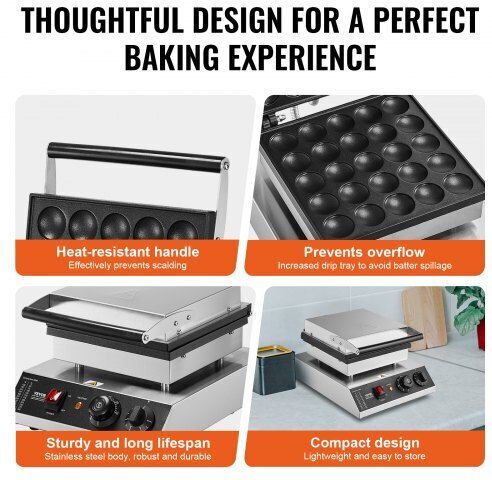 Vevor Commercial Pancake Waffle Maker SYJBJDP25KF07JF6PV2