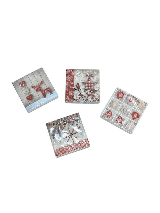 ArteLibre Set of Christmas Napkins L33xW33cm. 20pcs