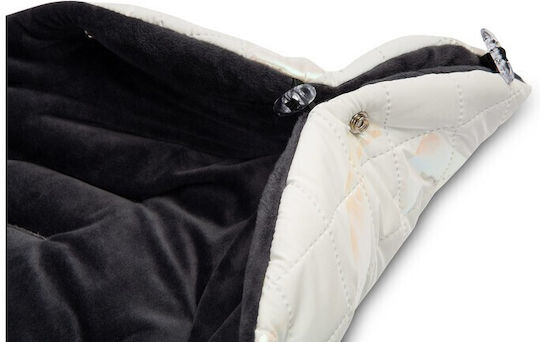 Sensillo Sac de picioare pentru cărucior Impermeabil Gri cu căptușeală Fleece 95x45εκ.
