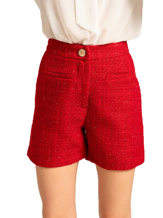 Mind Matter Women's Shorts Red