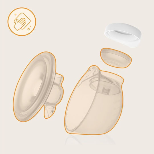 Lionelo Electric Double Breast Pump Twee Go Battery Transparent 150ml