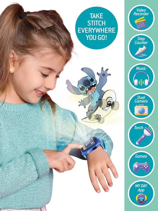 Disney Smartwatch Pentru Copii Stitch Albastru