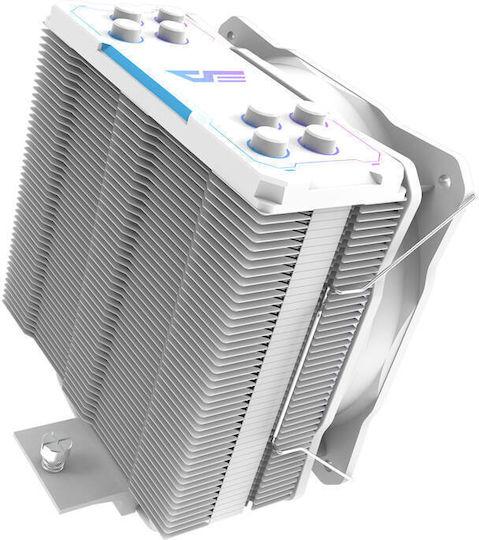 Darkflash Z4 Pro Mist Ψύκτρα Επεξεργαστή για Socket AM4/AM5/1200/115x/1700 με RGB Φωτισμό Λευκή
