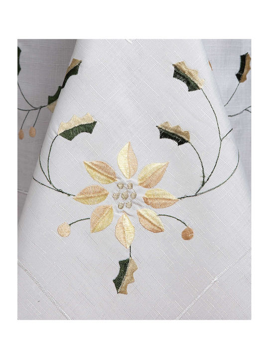 Silk Fashion Christmas Tablecloth Fabric L170xW215cm.