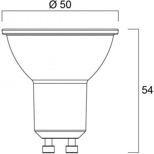 Ledvance LED крушка 4.3W за фасунга GU10 и форма PAR16 Неутрално бяло