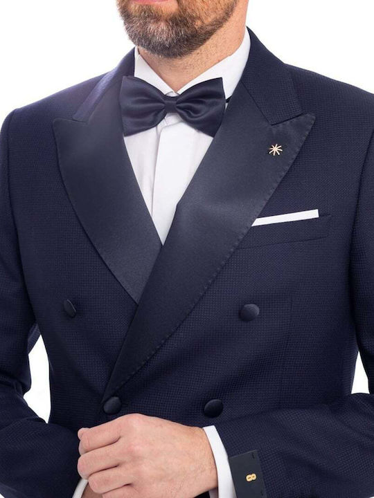 Costum Bărbați cu Croială Strâmtă Albastru