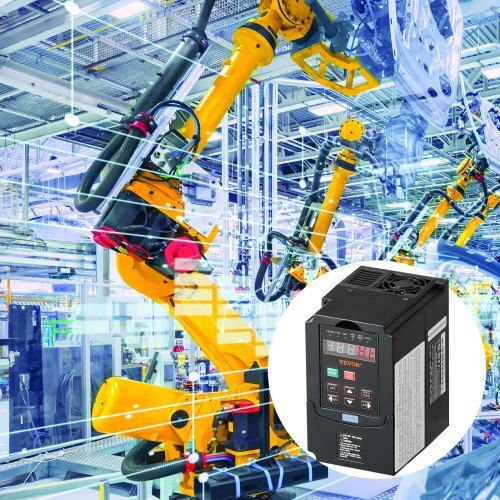Vevor Vfd 2hp 1.5kw 7.5a 220v Είσοδος 1/3 Φάσης 3 Φάσεις 0-400hz Bpqdq15kw220pc4gyv7