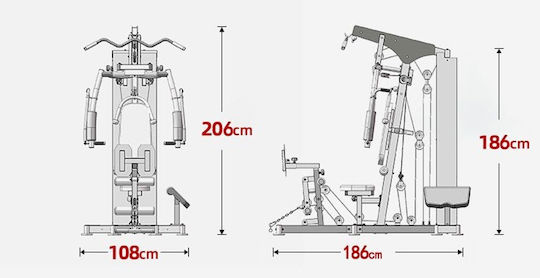Pegasus Biceps/Triceps Machine with Weights 73kg