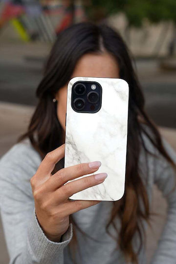 Sonique Marble Case for Apple iPhone 13 White