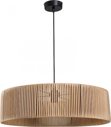 GloboStar Rattan Lustră Bej Boem cu Dulie E27 55x55x90cm.