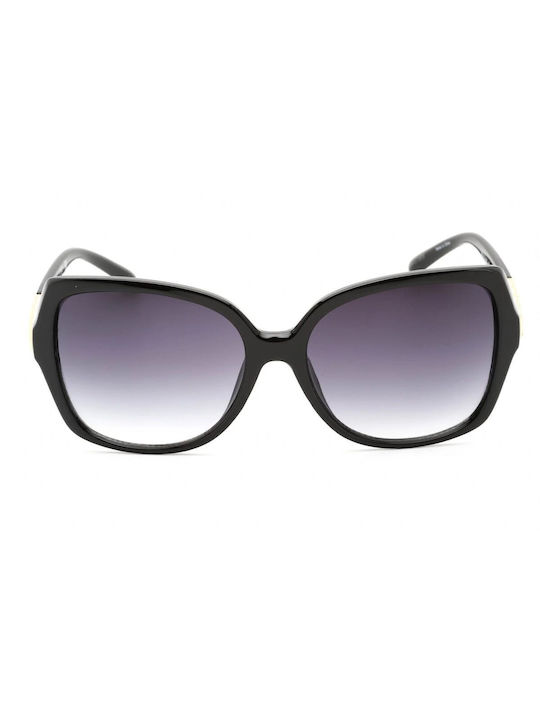 Guess De damă Ochelari de soare cu Negru Din plastic Cadru și Negru Ochelari de soare Lentilă GF0413 01B