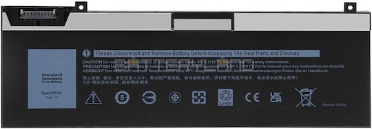 5tf10 Laptop-Akku Dell 4 Zellen 7,7V 55Wh
