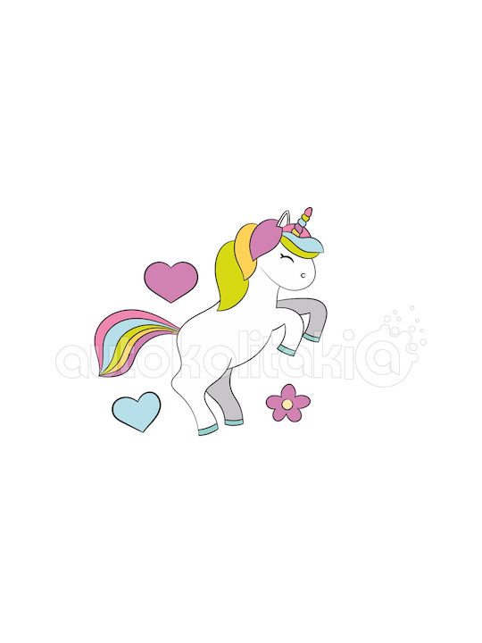 Kids Wall Sticker Happy Unicorn As In The Picture