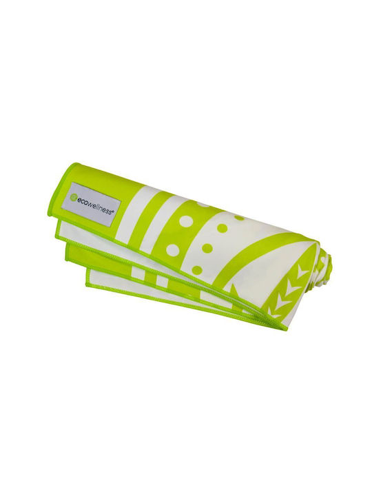 Ecowellness Gymnastikhandtuch Yoga Mikrofaser Grün 183x61cm