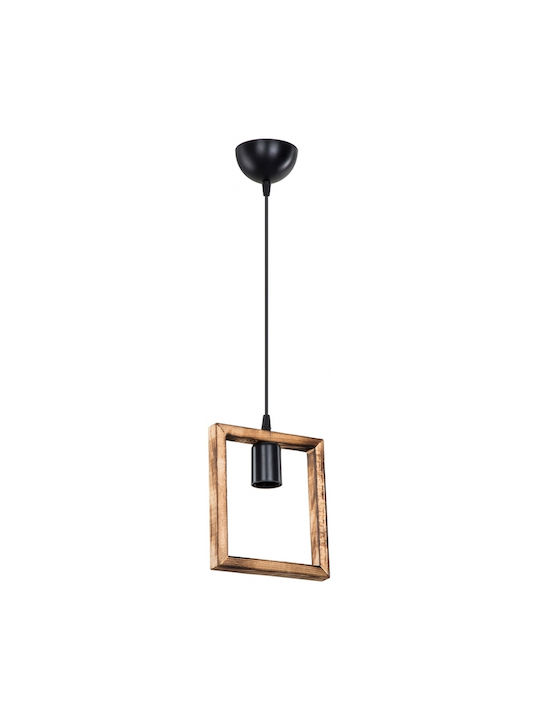 GloboStar Edison Pendant Light Beige with Socket E27 18.5x18.5x66cm
