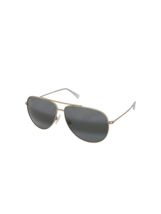 Maui Jim Sonnenbrillen mit Gold Metall Gestell und Gray Linse XL674-16A