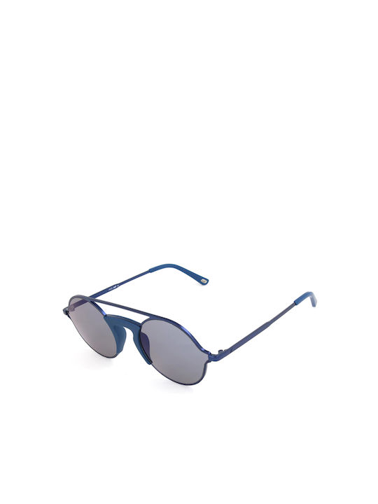 Web Sunglasses with Blue Metal Frame WE0247 91C