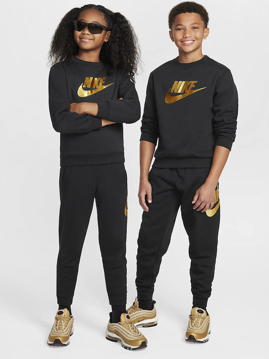 Kinderhemd Langarm Schwarz Sportswear Club