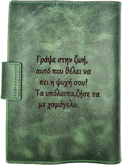 ByLeather Zilnic Agenda 2026 Verde De piele 14x22cm