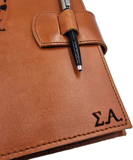 ByLeather Ημερήσια Ατζέντα 2026 Καφέ Δερμάτινη 14x22εκ.