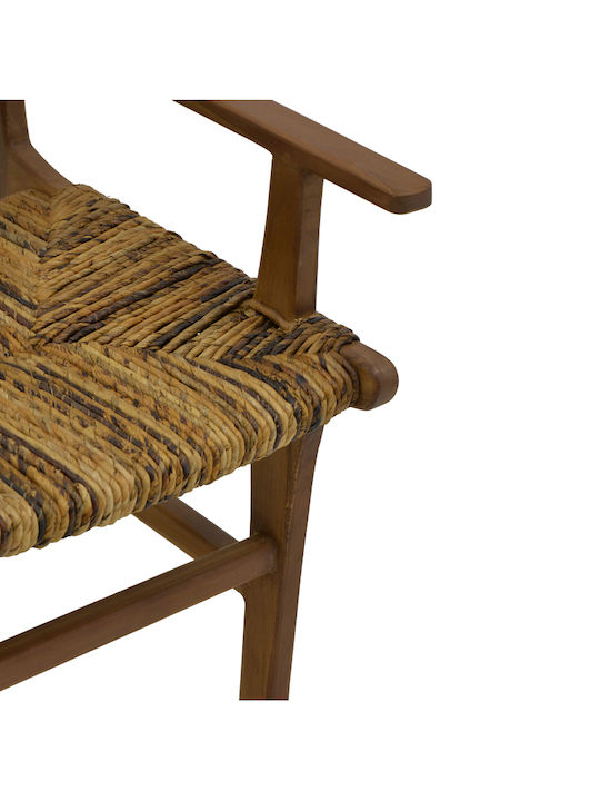 Scaun de Exterior din Lemn Refane Teak Natural 55x60x85cm
