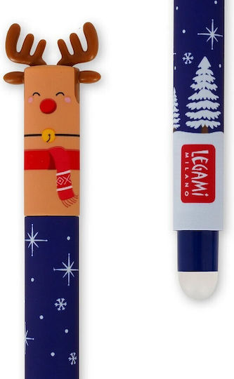 Legami Milano Erasable Pen Gel 0.7mm Red 3pcs Naughty or Nice Santa's Village (Limited Edition)