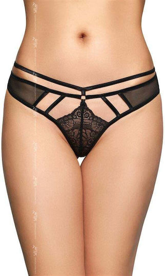Softline Frauen Sexy Zeichenfolge Schwarz