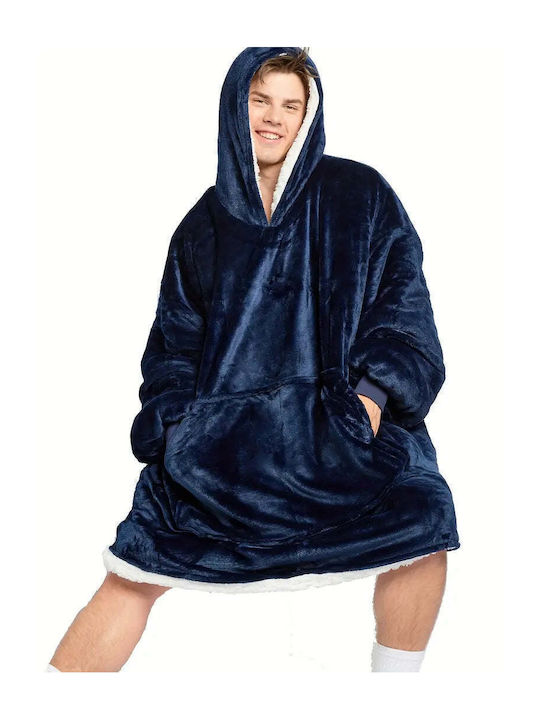Patura Huggle Hoodie Hood Soft Very Comfortable Warm One Size Blue Red Black Grey Purple