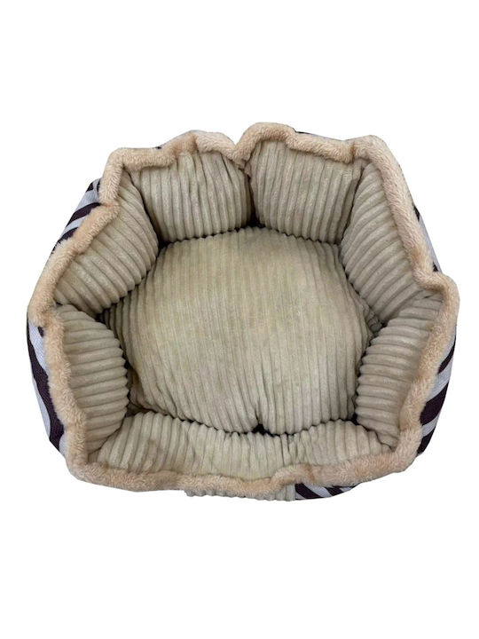 Pet Camelot Poof Dog Bed Beige 72x63cm