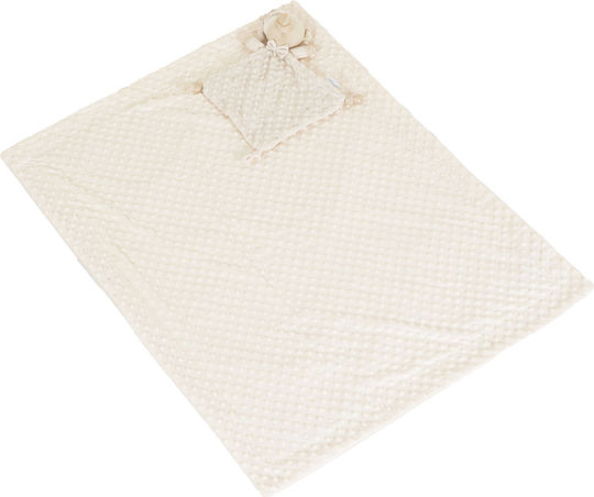 Cangaroo Blanket Nursery Swaddling Blankets Gift Set Beige & Comfort Blanket Bennie Beige 75x100cm 2pcs