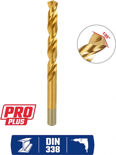WorkPro Set of 10 Drills Titanium with SDS Plus Shank for Metal