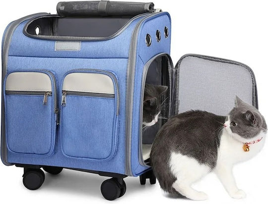 Dog/Cat Carrying Gray Trolley for 9kg Pets L41xW30xH43cm