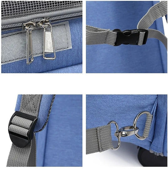 Dog/Cat Carrying Gray Trolley for 9kg Pets L41xW30xH43cm