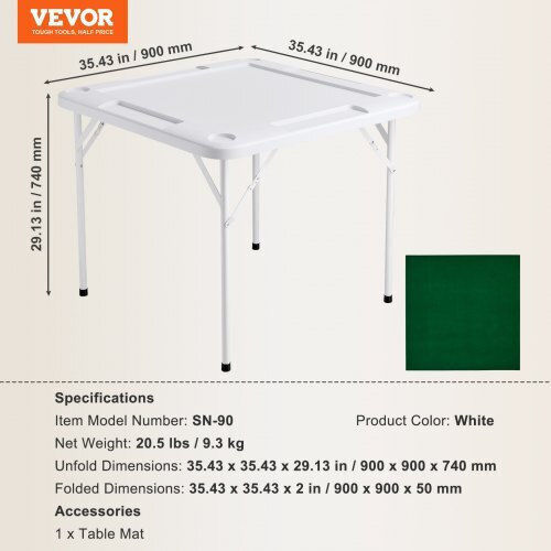 Vevor Τραπέζι για Camping Πτυσσόμενο Λευκό