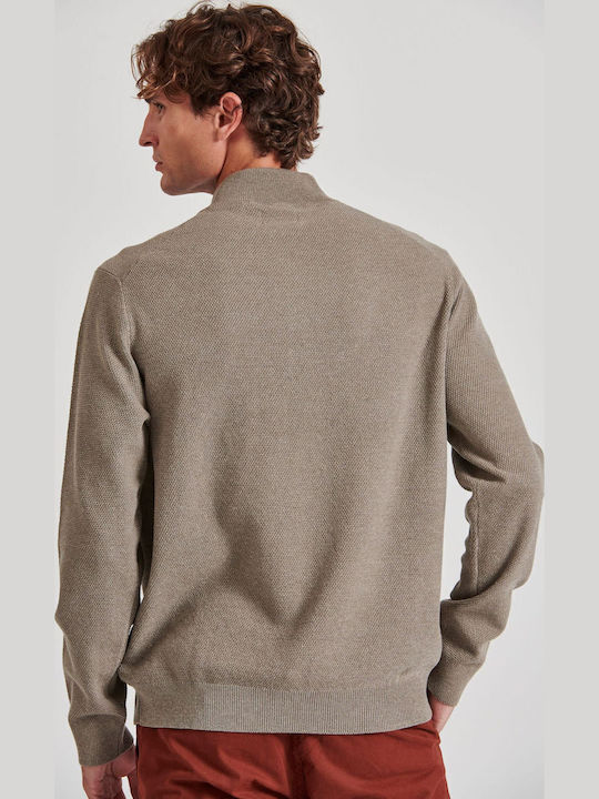 Langarmbluse Beige