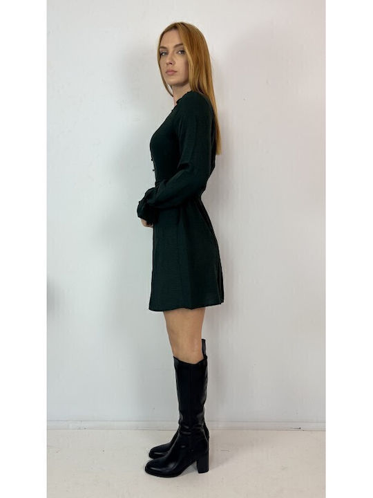 knee length dresses for ladies Black Sleeveless Button Front Mini Dress main image 0