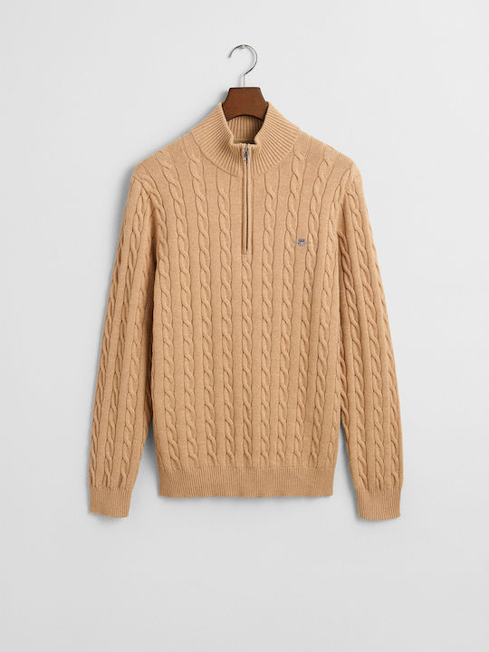 Langarm-Pullover Biege