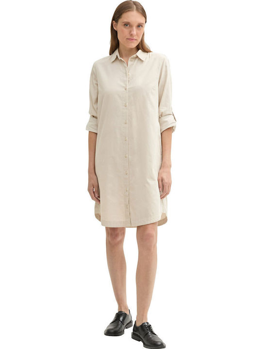 Seam Dress Dusty Beige