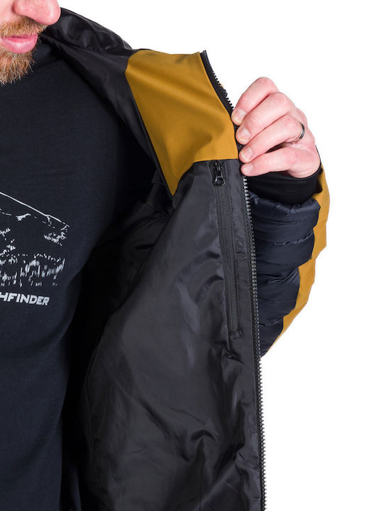 Geacă Softshell Iarna Waterproof Cu Protecție Împotriva Vântului Mustard-Negru